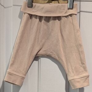 Little Navy - Organic Cotton Fold Over Waistband Baby Pants. 0-3 Months